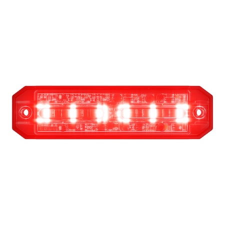 Abrams Ultra 6 LED Grill Light Head - Red Ultra 6-R